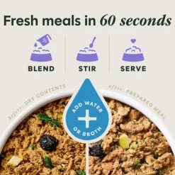 Instinct Fresh Dried Meal Blends Freeze-Dried Grass-Fed Beef & Orchard Blend Recipe for Dogs