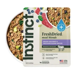 Instinct Fresh Dried Meal Blends Freeze-Dried Grass-Fed Beef & Orchard Blend Recipe for Dogs