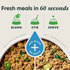 Instinct Fresh Dried Meal Blends Freeze-Dried Cage-Free Chicken & Supergreens Recipe for Dogs