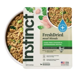 Instinct Fresh Dried Meal Blends Freeze-Dried Cage-Free Chicken & Supergreens Recipe for Dogs