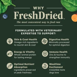 Instinct Fresh Dried Meal Blends Freeze-Dried Cage-Free Chicken & Supergreens Recipe for Dogs