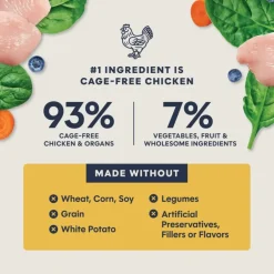 Instinct Fresh Dried Patés Freeze-Dried Raw Chicken Entrée for Cats