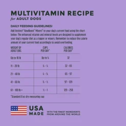 Instinct Raw Boost Mixers Multivitamin Freeze Dried Meal Topper for Adult Dogs
