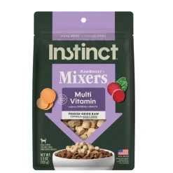 Instinct Raw Boost Mixers Multivitamin Freeze Dried Meal Topper for Adult Dogs