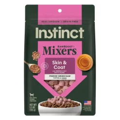 Instinct Raw Boost Mixers Skin & Coat Health Freeze Dried Meal Topper for Dogs