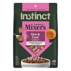 Instinct Raw Boost Mixers Skin & Coat Health Freeze Dried Meal Topper for Dogs
