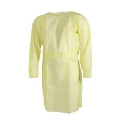 Isolation Coated Disposable Gown: Non-Sterile, Elastic Wrists, Universal Size, 10 Count