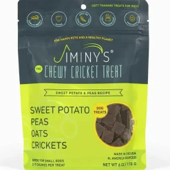 Jiminy's Cricket Sweet Potato & Peas Chewy Training Treats For Dogs (6 oz)