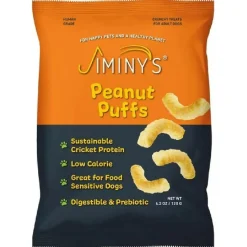 Jiminy's Peanut Puffs Dog Training Treats For Dogs (4.2 oz)