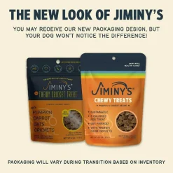 Jiminy's Pumpkin Carrot & Cricket Chewy Training Treats For Dogs (6 oz)