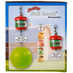 Jolly Stall Snack Combo w/ Apple Ball Toy & Treat Holder For Horses
