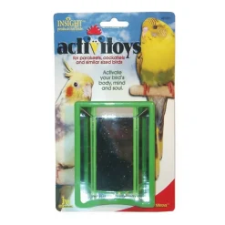 JW Pet ActiviToys Hall of Mirrors Small/Medium Bird Toy, Assorted Colors