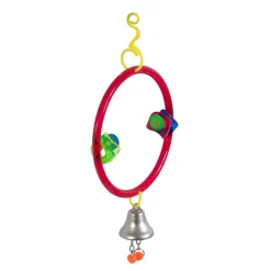 JW Pet ActiviToys Ring Clear Small/Medium Bird Toy, Assorted Colors
