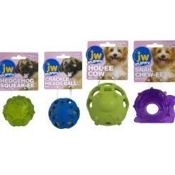 JW Pet Crackle Heads Ball Toy For Dogs- Assorted Colors
