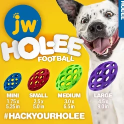 JW Pet Hol-ee Football Toy For Dogs - Assorted Colors
