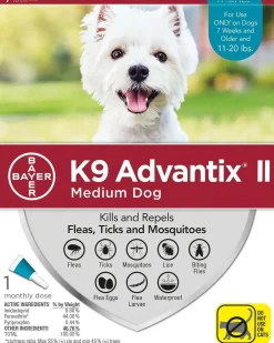 K9 Advantix II for Medium Dogs (11-20 lbs) Teal Box