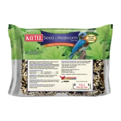 Kaytee Seed & Mealworm Treat Cake for Wild Birds (6 oz)