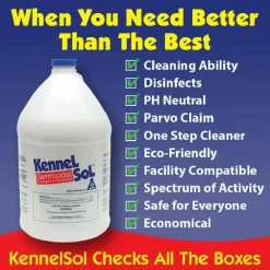KennelSol Germicidal Detergent & Deodorant Cleaner (1 Gallon)