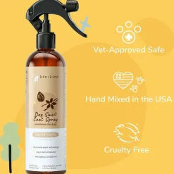 kin+kind Almond & Vanilla Coat Spray for Dog Smells (12 oz)