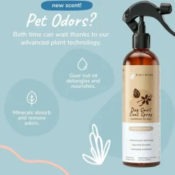 kin+kind Almond & Vanilla Coat Spray for Dog Smells (12 oz)