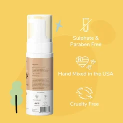 kin+kind Almond & Vanilla Soothing Waterless Bath Cleansing Foam for Dogs (8 oz)