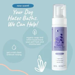 kin+kind Calming Lavender Waterless Cleansing Bath Foam for Dogs & Cats (8 oz)