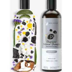 kin+kind Charcoal Deep Clean Natural Patchouli Shampoo for Dogs (12 oz)