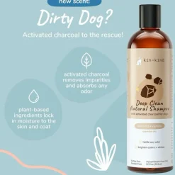 kin+kind Deep Clean Natural Almond & Vanilla Shampoo for Dogs (12 oz)