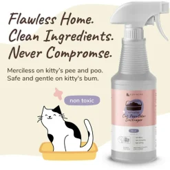 kin+kind Floral Kitty Litter Cat Pee + Odor Destroyer (32 oz)