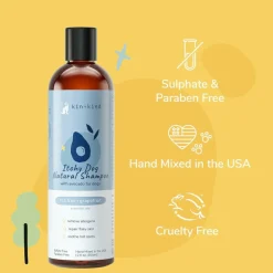 kin+kind Itchy Dog Tea Tree & Grapefruit Shampoo for Dogs (12 oz)