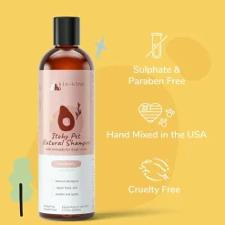 kin+kind Itchy Pet Rosemary Shampoo for Cats & Dogs (12 oz)