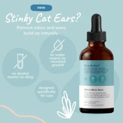 kin+kind Kitty Ears 100% Natural Leave-In Cat Ear Cleaner (4 oz)