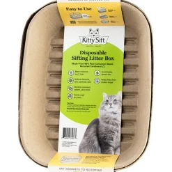 Kitty Sift Disposable Sifting Litter Box, Large, 4-pack