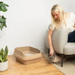 Kitty Sift Disposable Sifting Litter Box, Large, 4-pack