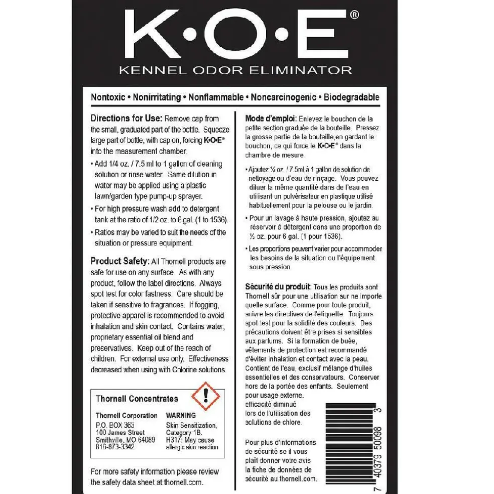 KOE Kennel Odor Eliminator Concentrate (16 oz)