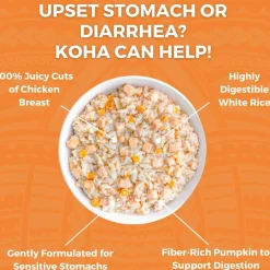 Koha Limited Ingredient Bland Diet Chicken & White Rice Recipe for Dogs, 12.5-oz (6 pack)