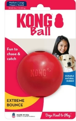 Kong Ball w/Hole Dog Toy