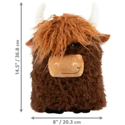 KONG Comfort Highland Cow Toy For Dogs (Assorted Colors)