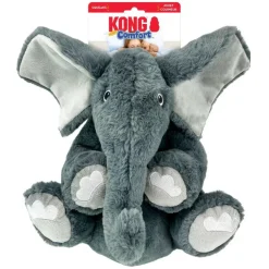Kong Comfort Kiddos Elephant Squeaky Plush Toy For Dogs