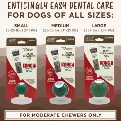 Kong Dental Ball with Tropiclean Enticer Teeth Cleaning Gel