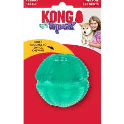 Kong Dental Squeezz Ball Chew Toy For Dogs (Medium)