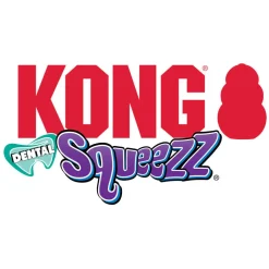 Kong Dental Squeezz Ball Chew Toy For Dogs (Medium)