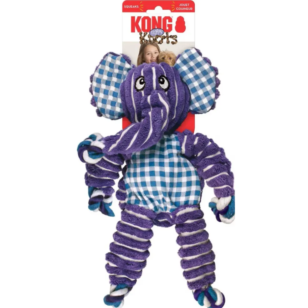 KONG Floppy Knots Elephant Toy For Dogs