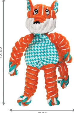 KONG Floppy Knots Fox Toy For Dogs