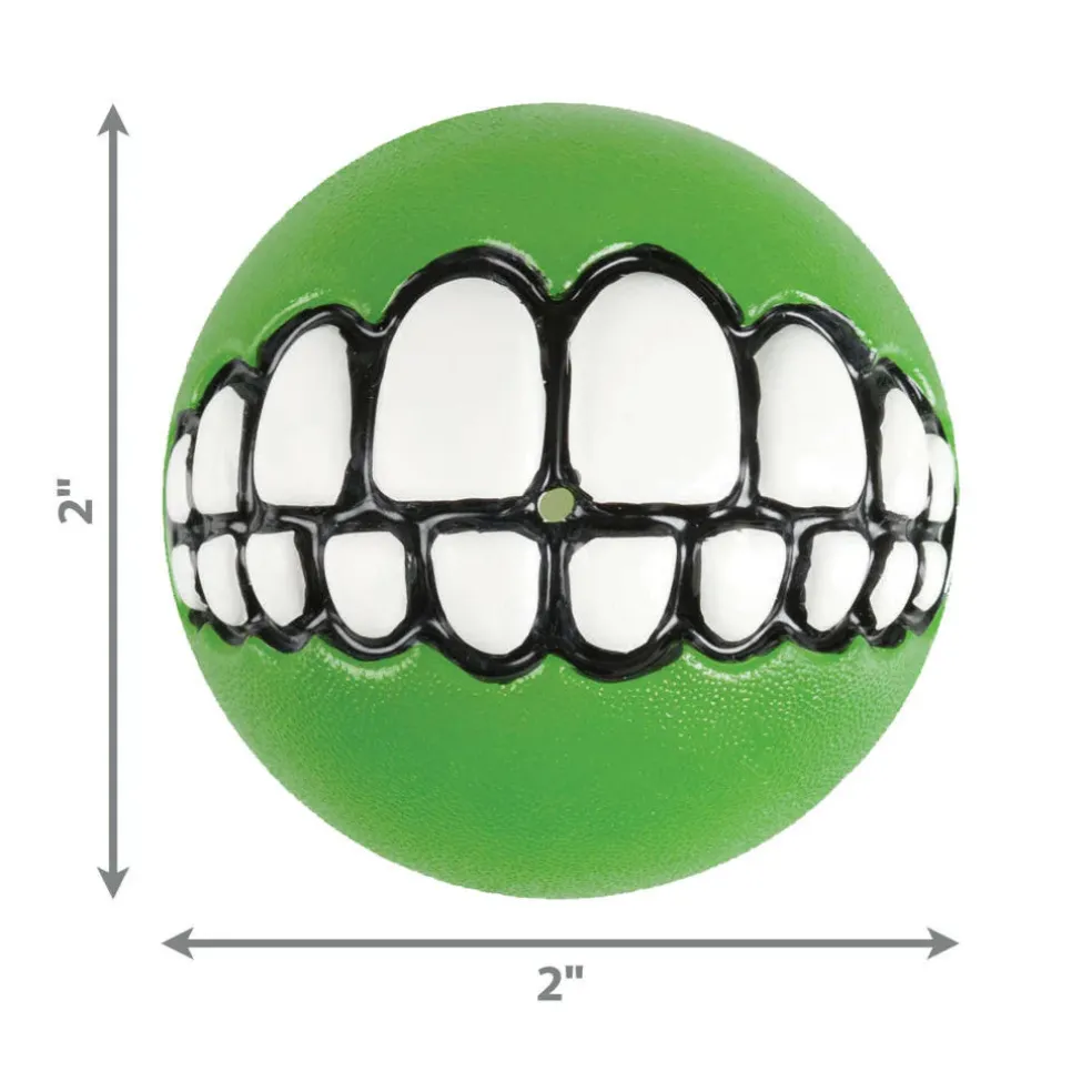 Kong Grinz by Rogz Ball Toy For Dogs (color varies)