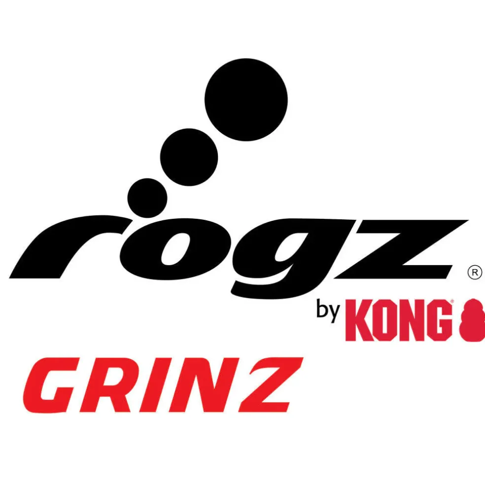 Kong Grinz by Rogz Ball Toy For Dogs (color varies)