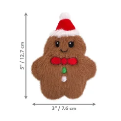 KONG Holiday Snuzzles Gingerbread Plush Dog Toy