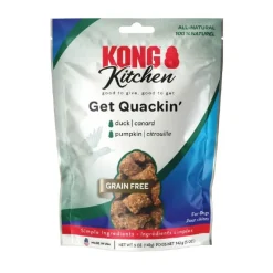 Kong Kitchen Get Quakin Grain-Free Duck & Pumpkin Treats For Dogs (5 oz)