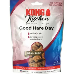 Kong Kitchen Good Hare Day Grain-Free Rabbit & Sweet Potato Treats For Dogs (5 oz)