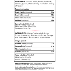 Kong Kitchen Join the Club Sandwich Bacon, Turkey & Cheese Soft & Chewy Treats for Dogs (7 oz)
